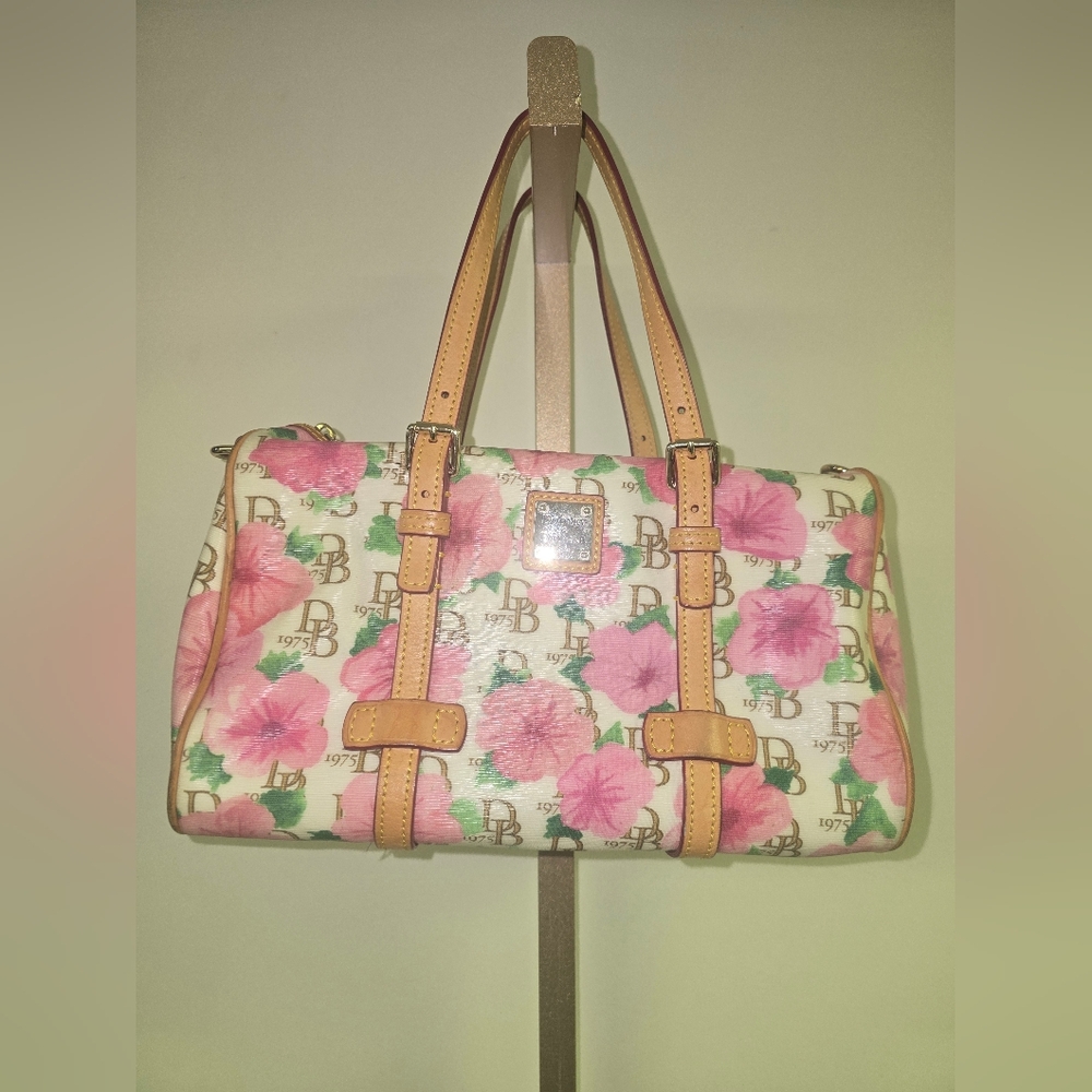 Dooney & Burke Hibiscus Signature Multi Barrel Satchel